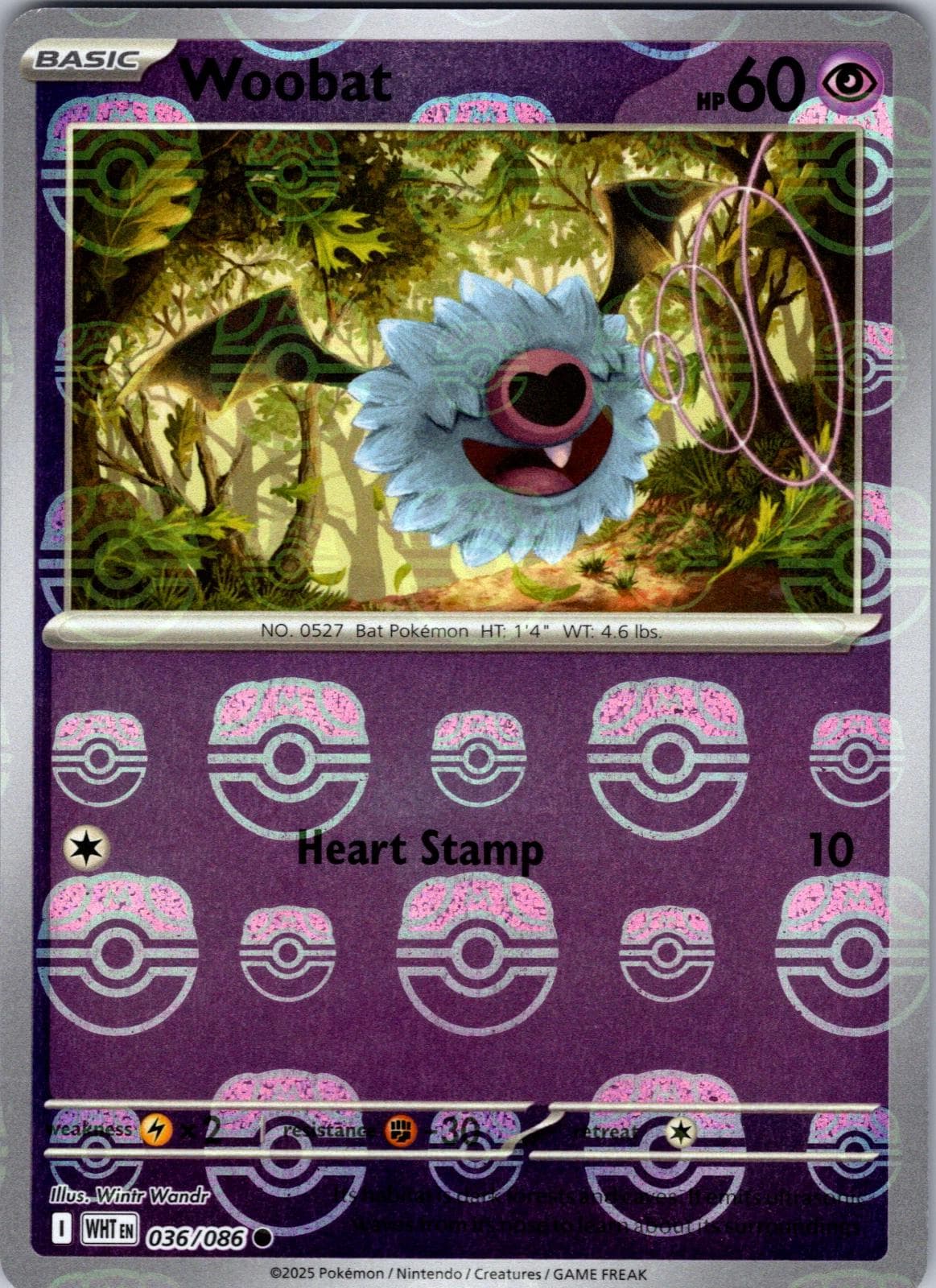 Woobat [Master Ball] #36 — Pokemon White Flare