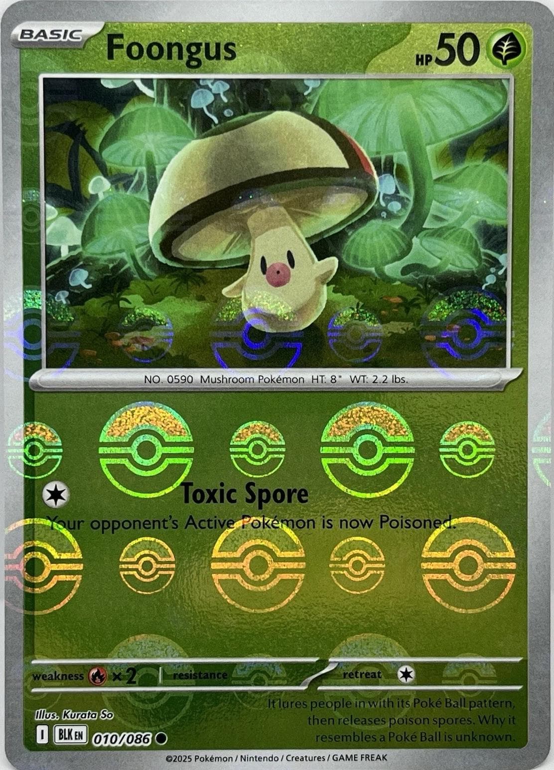 Foongus [Poke Ball] #10 — Pokemon Black Bolt