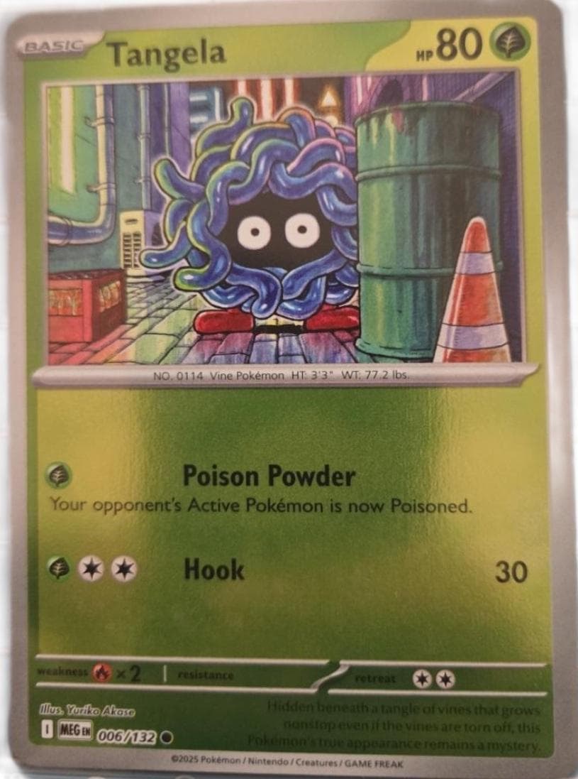 Tangela [Reverse Holo] #6 — Pokemon Mega Evolution