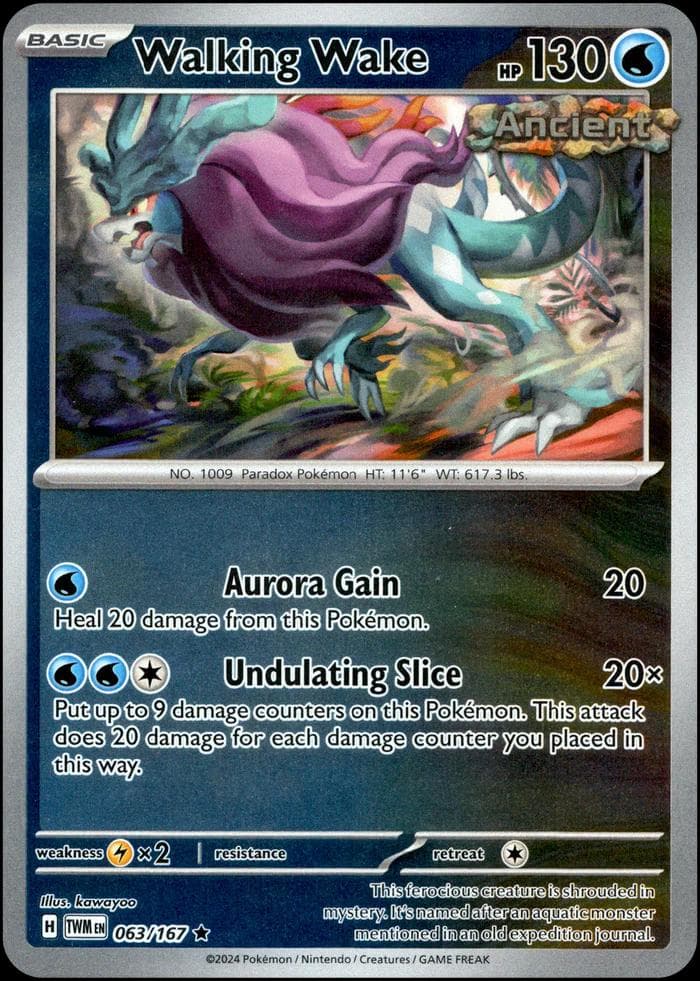 Walking Wake [Reverse Holo] #63 — Pokemon Twilight Masquerade
