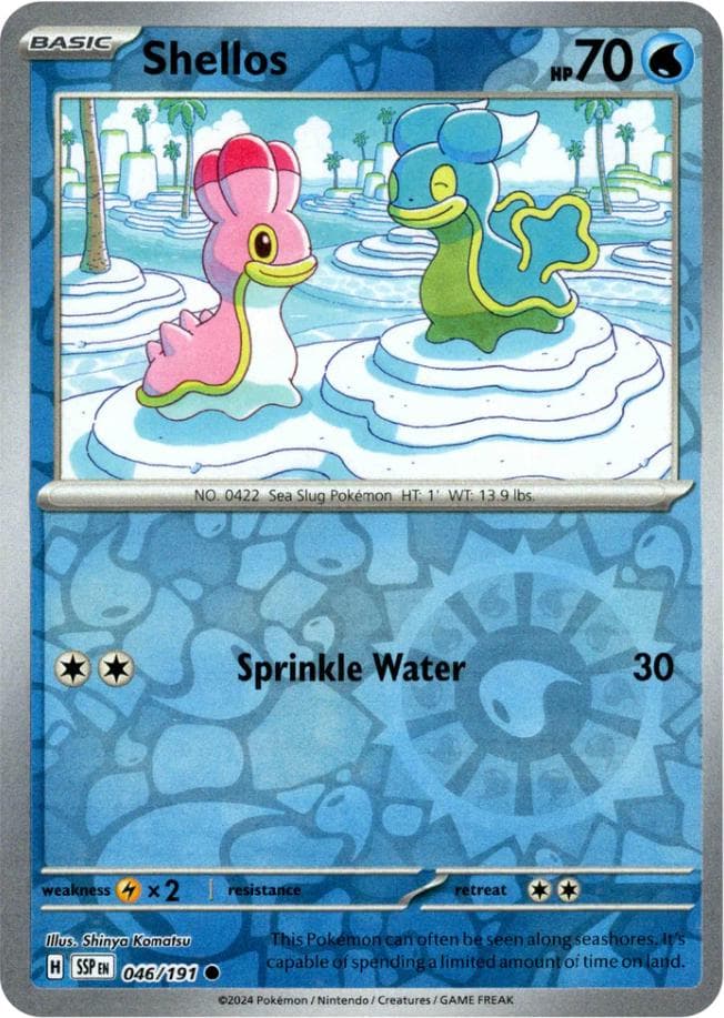 Shellos [Reverse Holo] #46 — Pokemon Surging Sparks