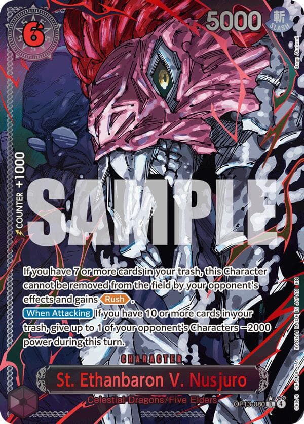 St. Ethanbaron V. Nusjuro [Red Alternate Art] OP13-080 — One Piece Carrying on His Will