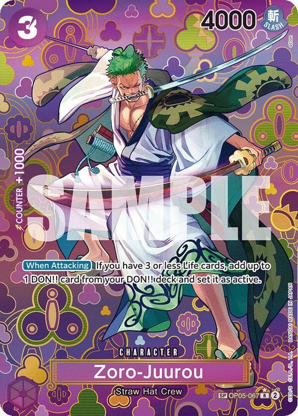 Zoro-Juurou [SP Foil] OP05-067 — One Piece Awakening of the New Era
