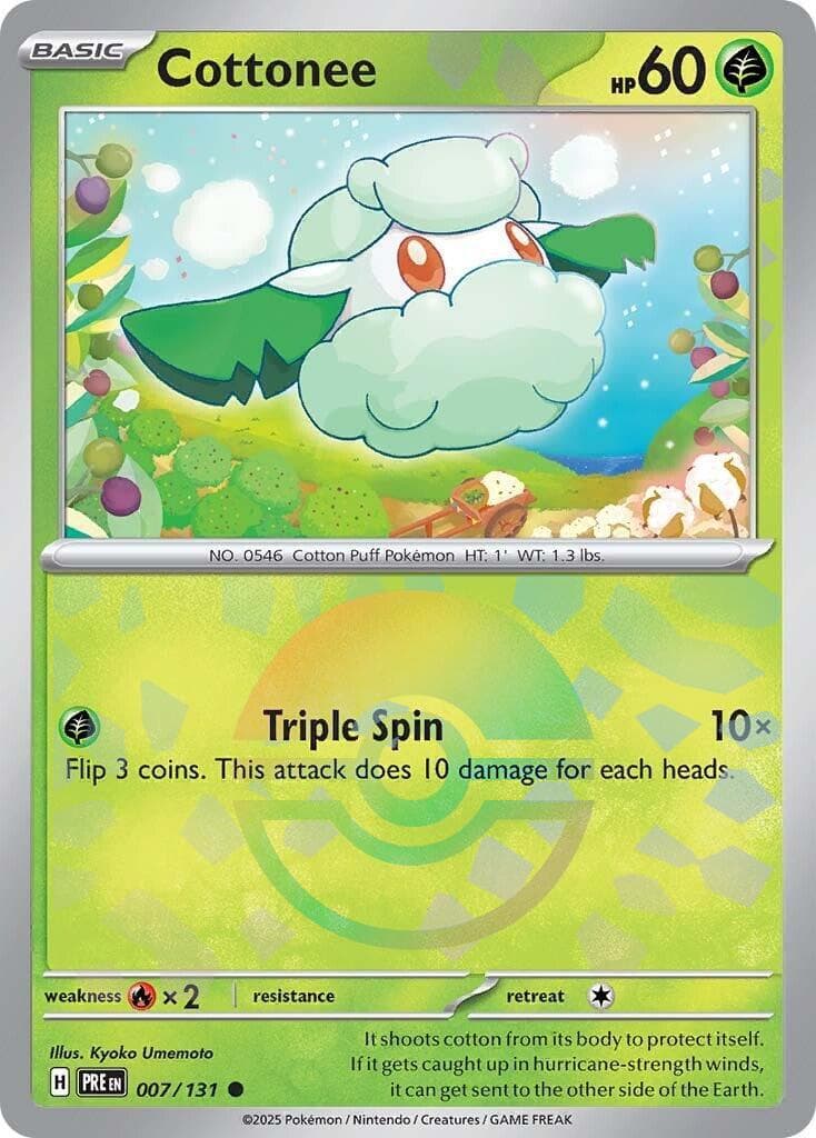 Cottonee [Poke Ball] #7 — Pokemon Prismatic Evolutions