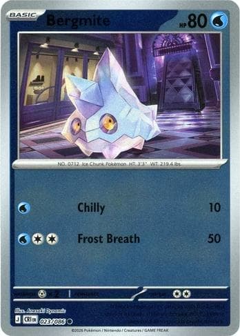 Bergmite [Reverse Holo] #23 — Pokemon Chaos Rising