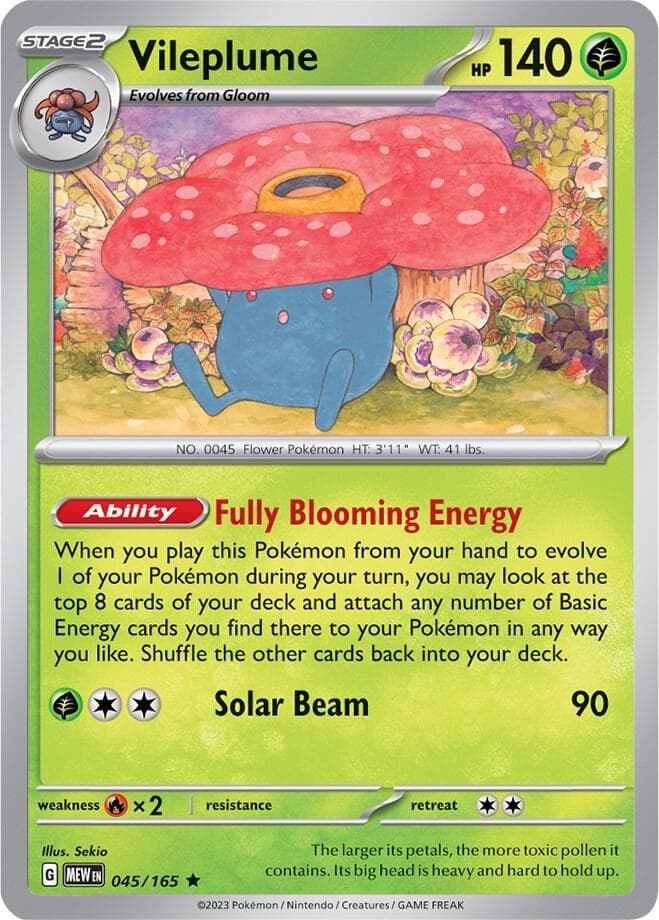 Vileplume [Holo] #45 — Pokemon Scarlet & Violet 151