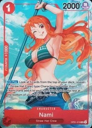 Nami [Alternate Art] OP01-016 — One Piece Romance Dawn
