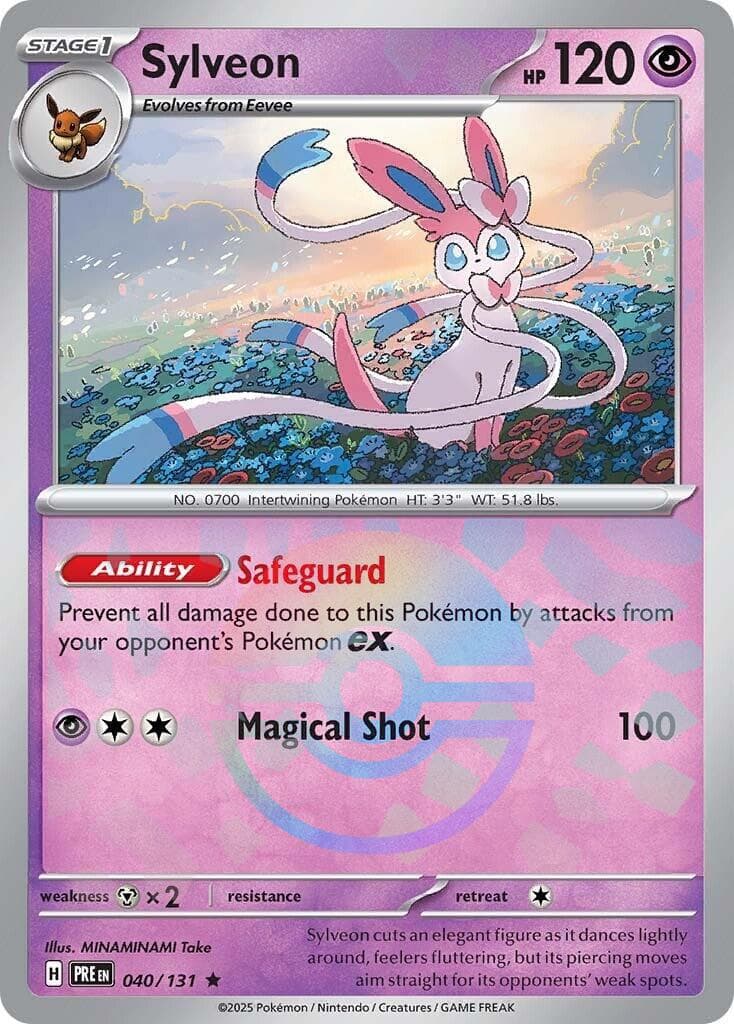 Sylveon [Poke Ball] #40 — Pokemon Prismatic Evolutions