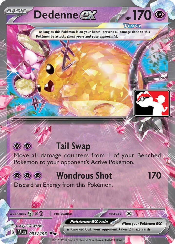 Dedenne Ex [Prize Pack] #93 — Pokemon Paldea Evolved