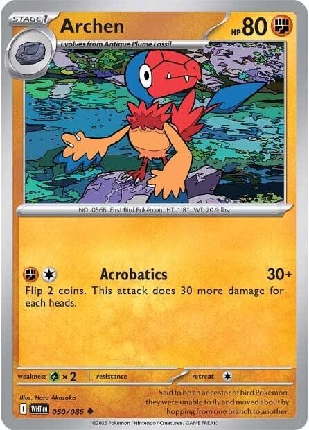 Archen #50 — Pokemon White Flare