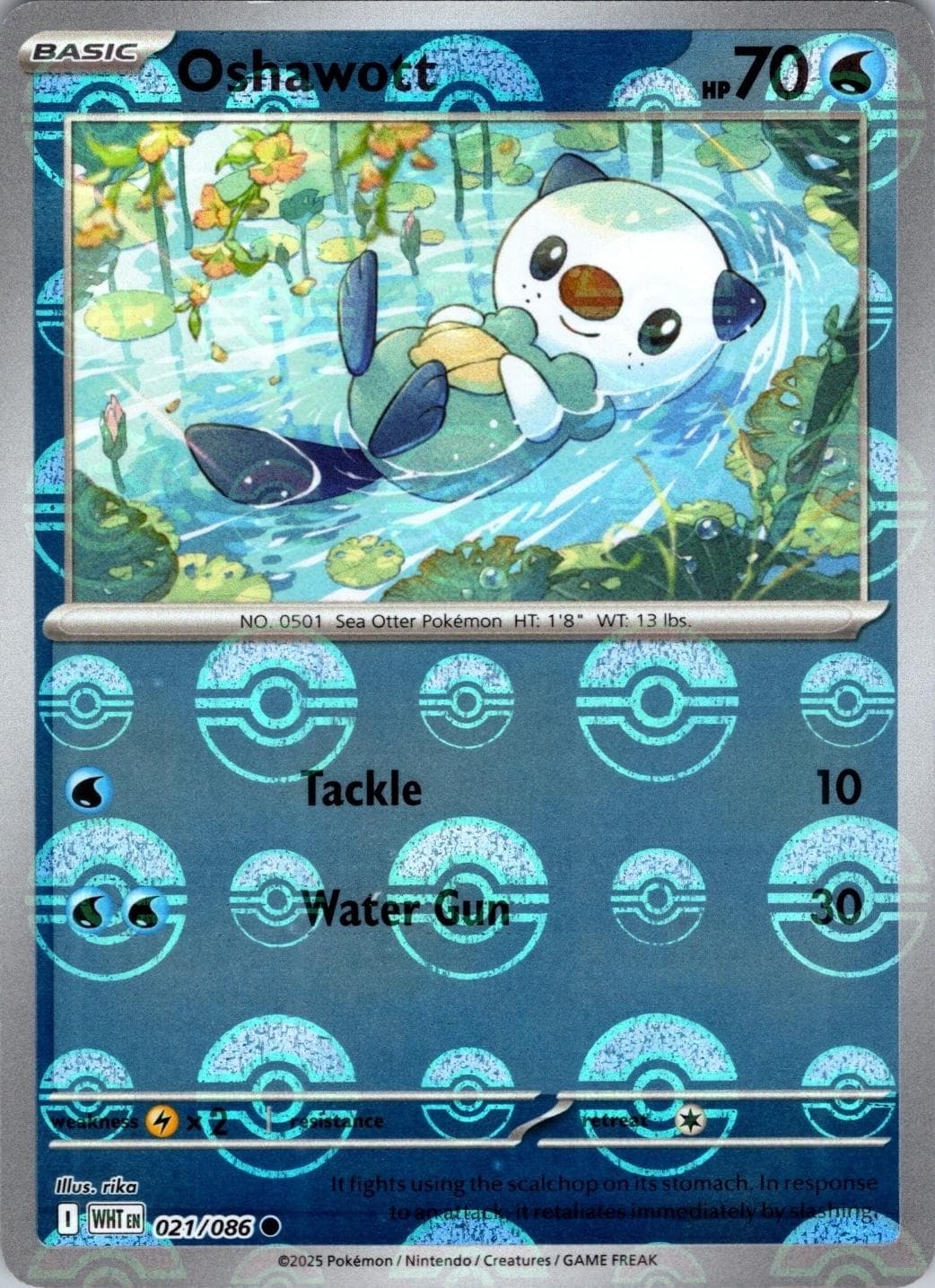 Oshawott [Poke Ball] #21 — Pokemon White Flare