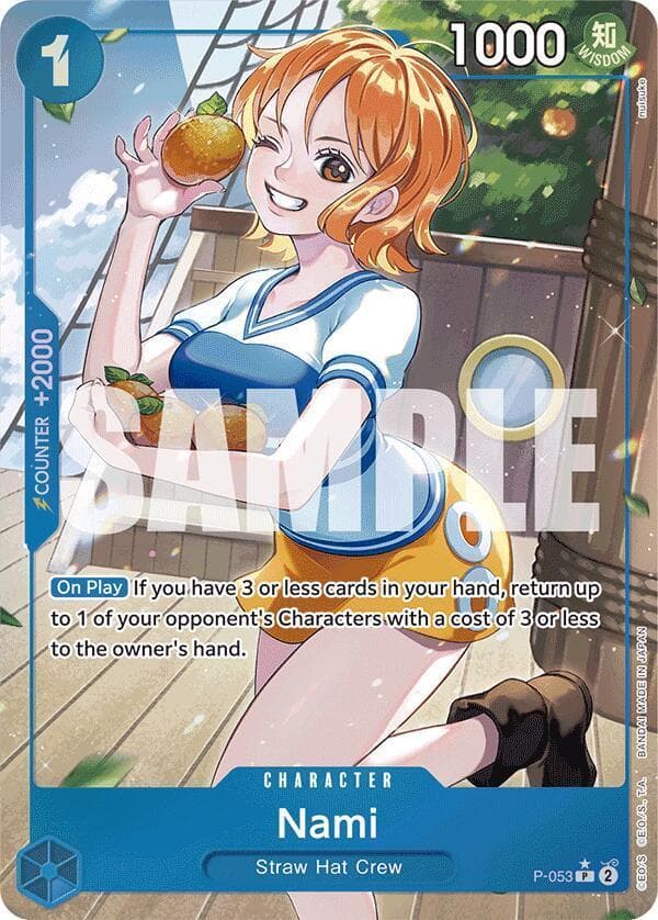 Nami [Full Art PRB01] P-053 — One Piece Promo