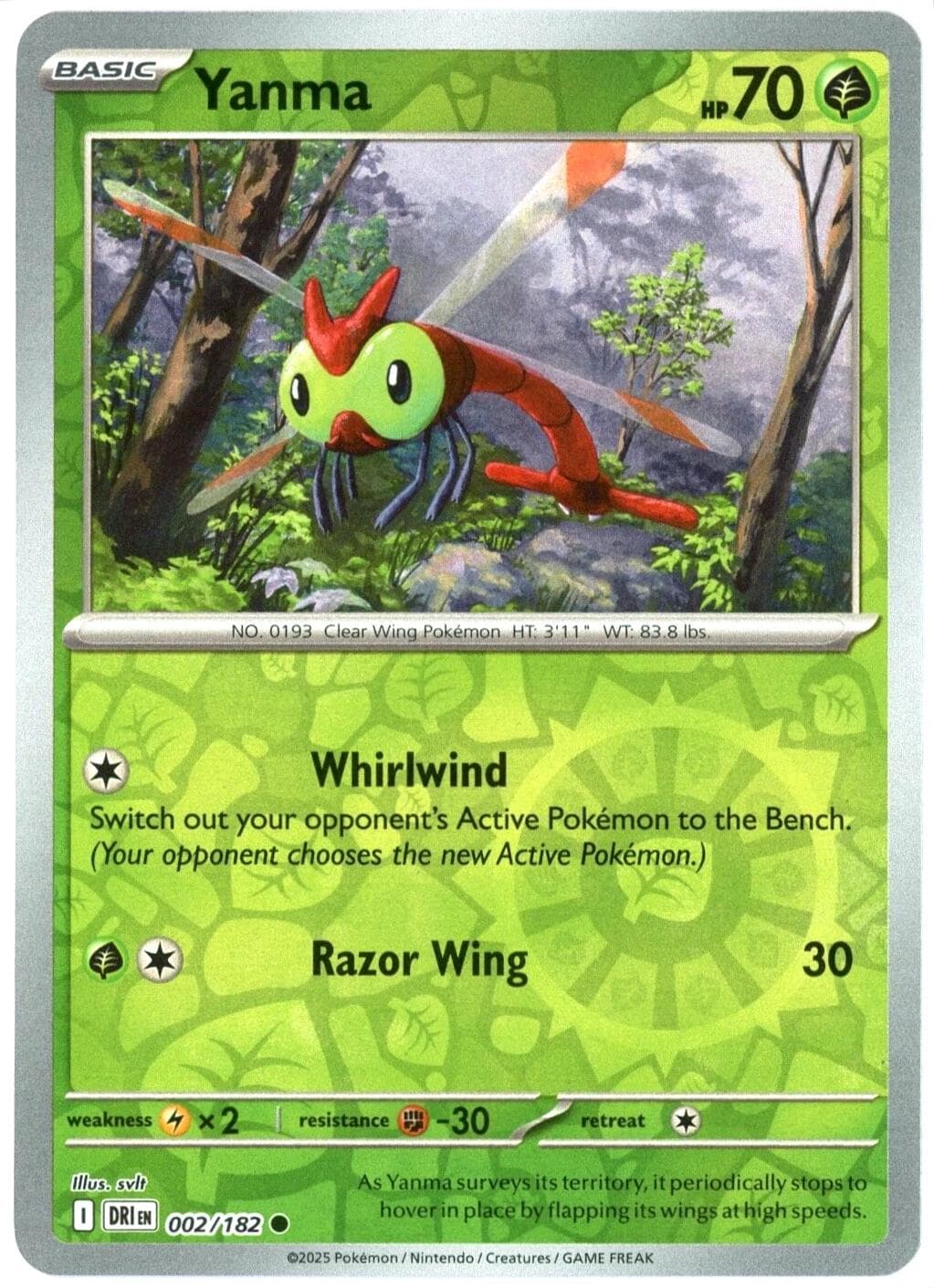 Yanma [Reverse Holo] #2 — Pokemon Destined Rivals