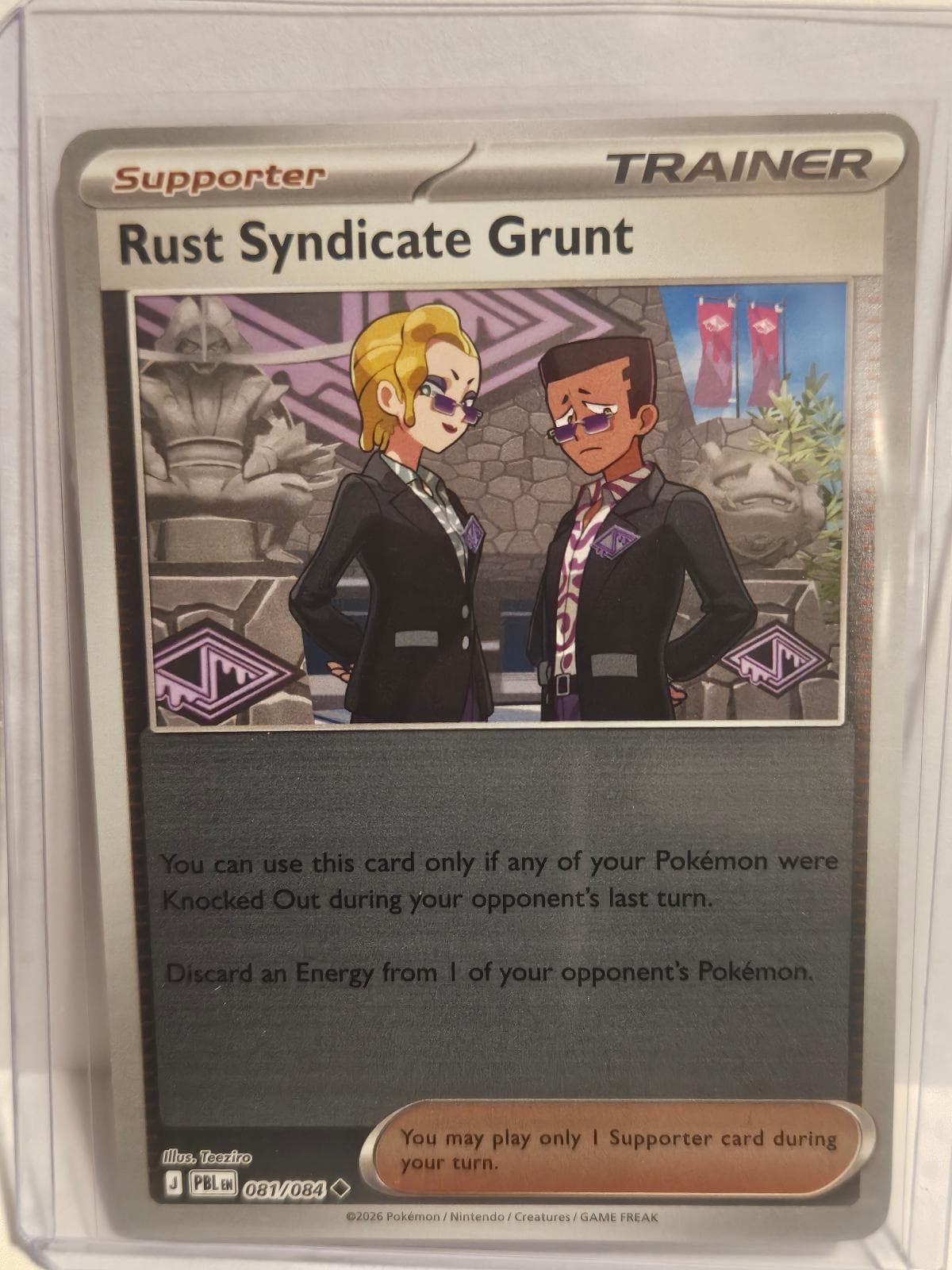 Rust Syndicate Grunt [Reverse Holo] #81 — Pokemon Pitch Black