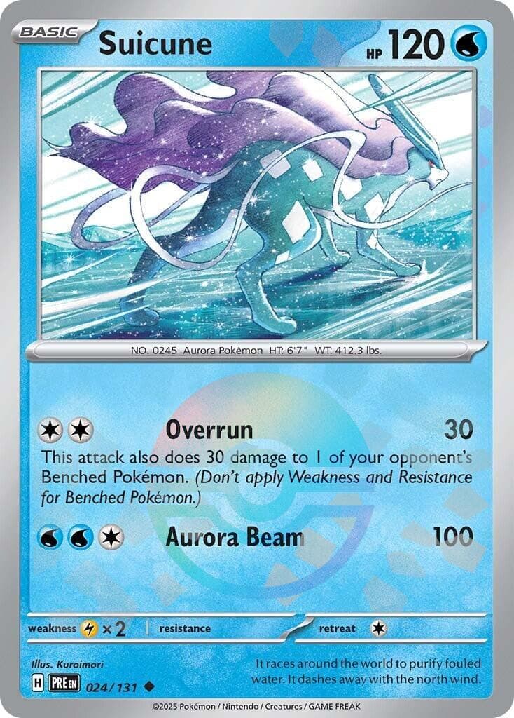 Suicune [Poke Ball] #24 — Pokemon Prismatic Evolutions