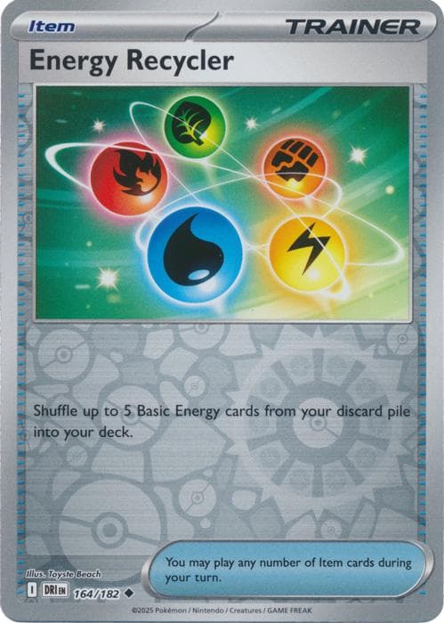 Energy Recycler [Reverse Holo] #164 — Pokemon Destined Rivals