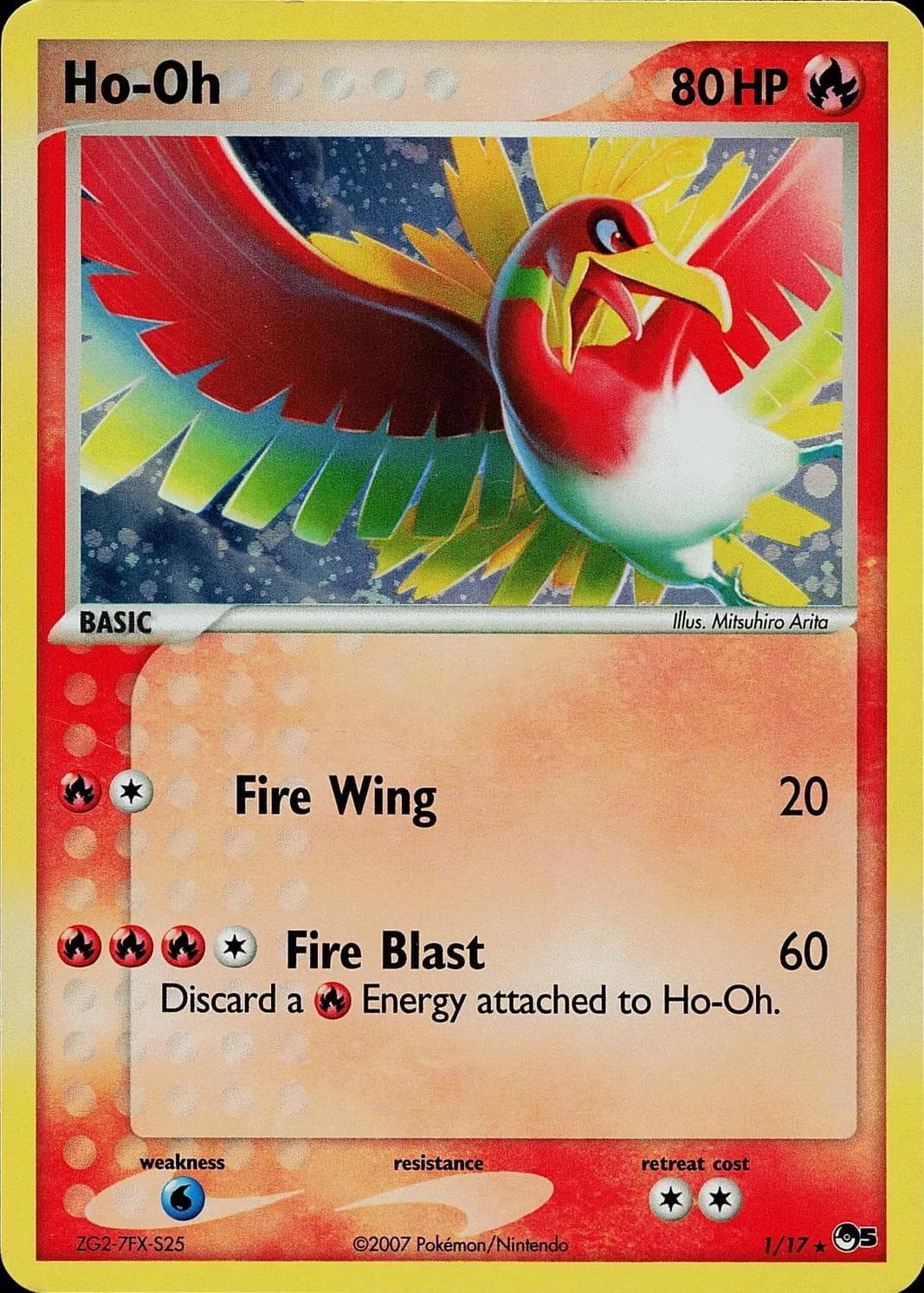 Ho-Oh [Holo] #1 — Pokemon POP Series 5