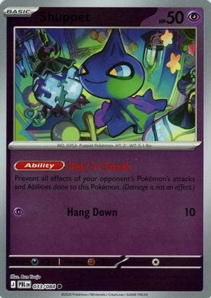 Shuppet [Reverse Holo] #33 — Pokemon Pitch Black