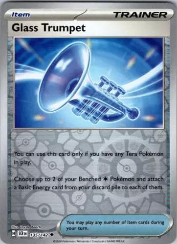Glass Trumpet [Reverse Holo] #135 — Pokemon Stellar Crown