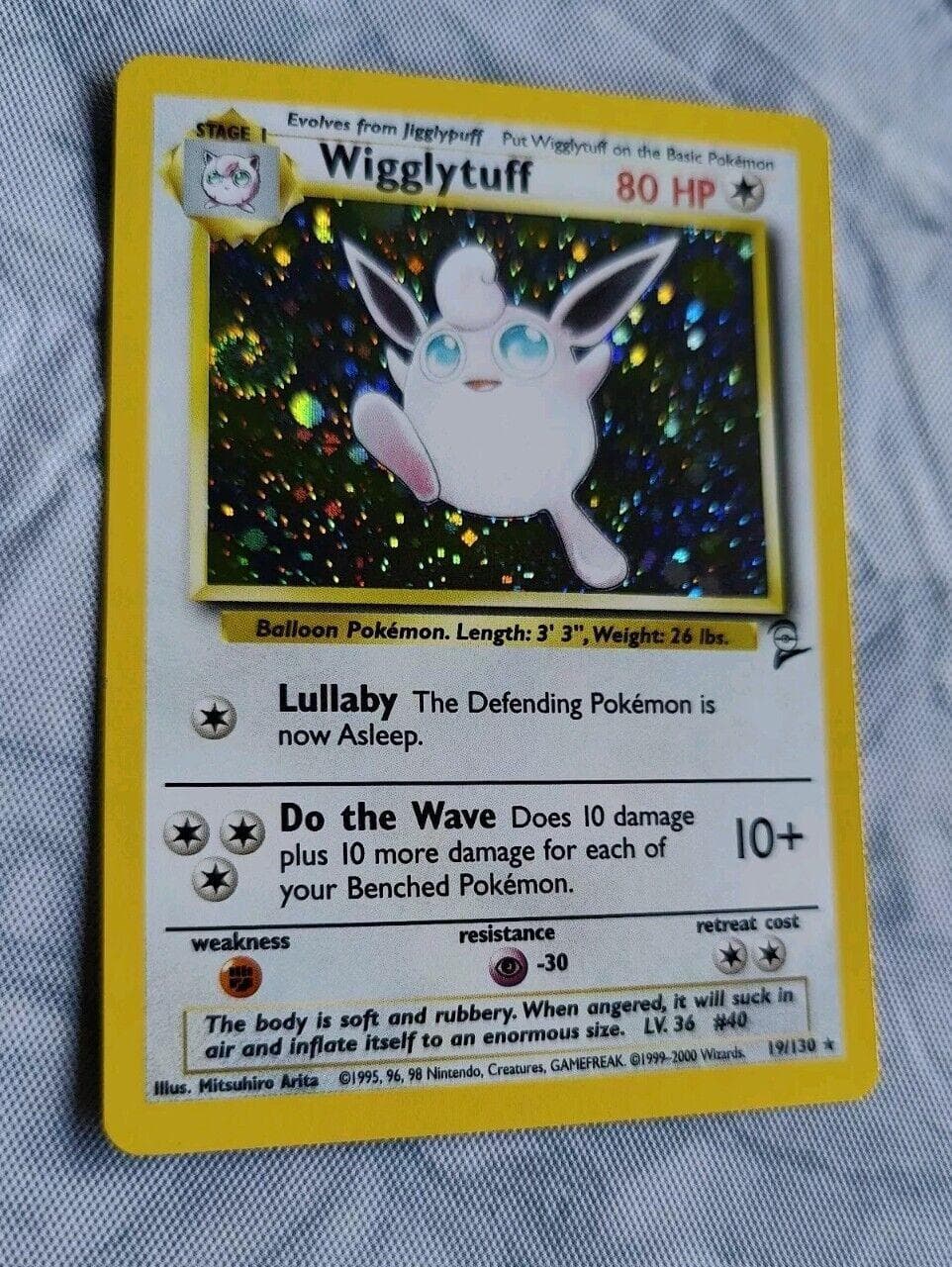 Wigglytuff [1999-2000] #19 — Pokemon Base Set 2
