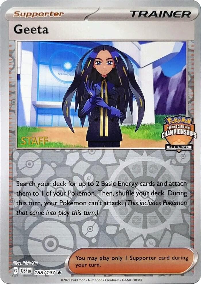 Geeta [Regional Championships Staff] #188 — Pokemon Obsidian Flames