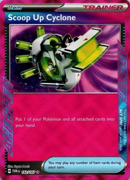 Scoop Up Cyclone [Reverse Holo] #162 — Pokemon Twilight Masquerade