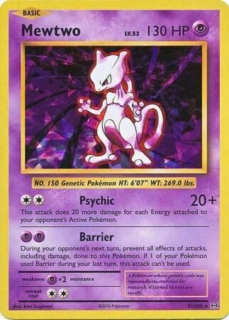 Mewtwo [Cracked Ice Holo] #51 — Pokemon Evolutions