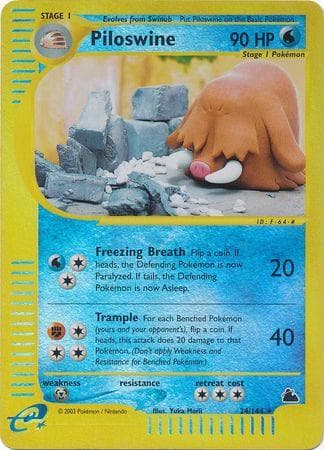 Piloswine [Reverse Holo] #24 — Pokemon Skyridge
