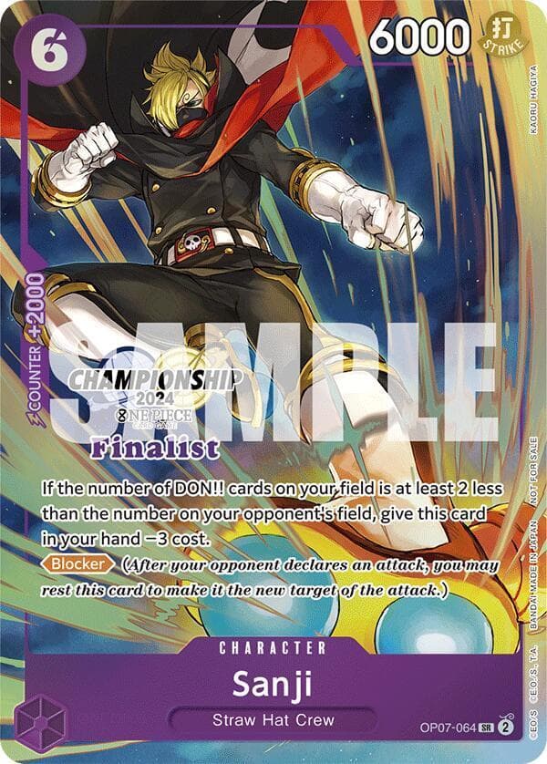 Sanji [Championship 2024 Finalist] OP07-064 — One Piece 500 Years in the Future