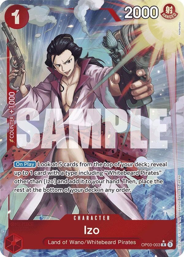 Izo [Full Art PRB01] OP03-003 — One Piece Pillars of Strength