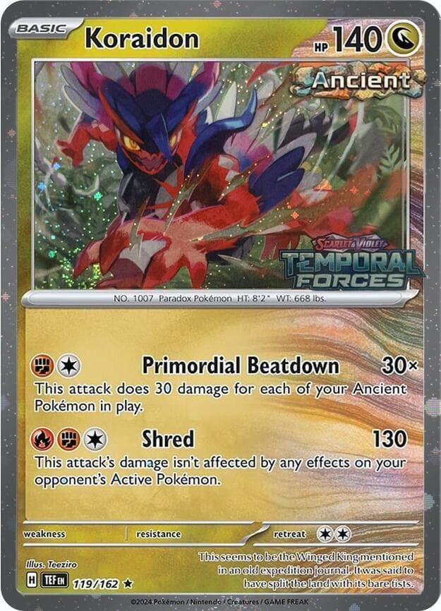Koraidon [Stamped] #119 — Pokemon Temporal Forces