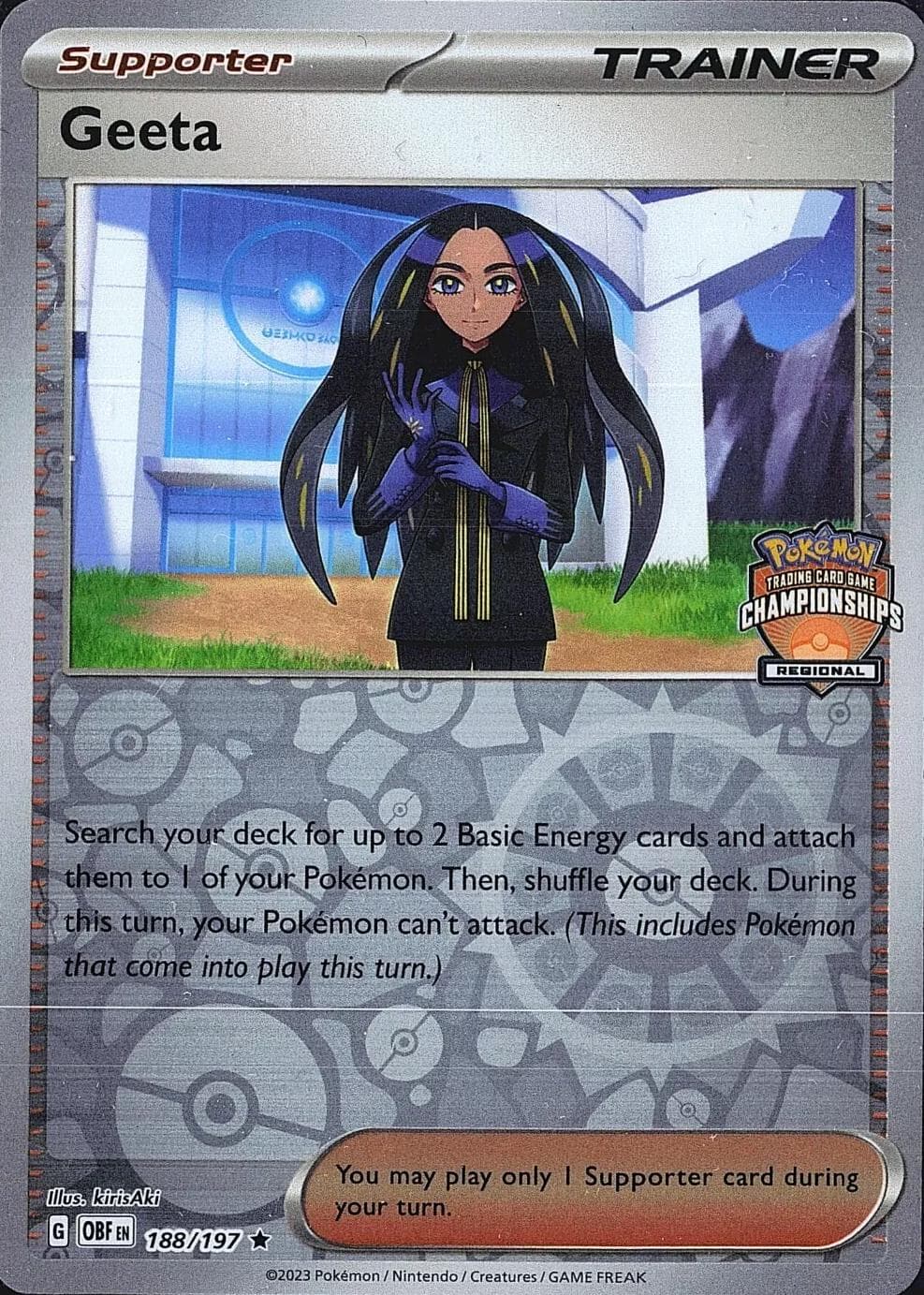 Geeta [Regional Championships] #188 — Pokemon Obsidian Flames