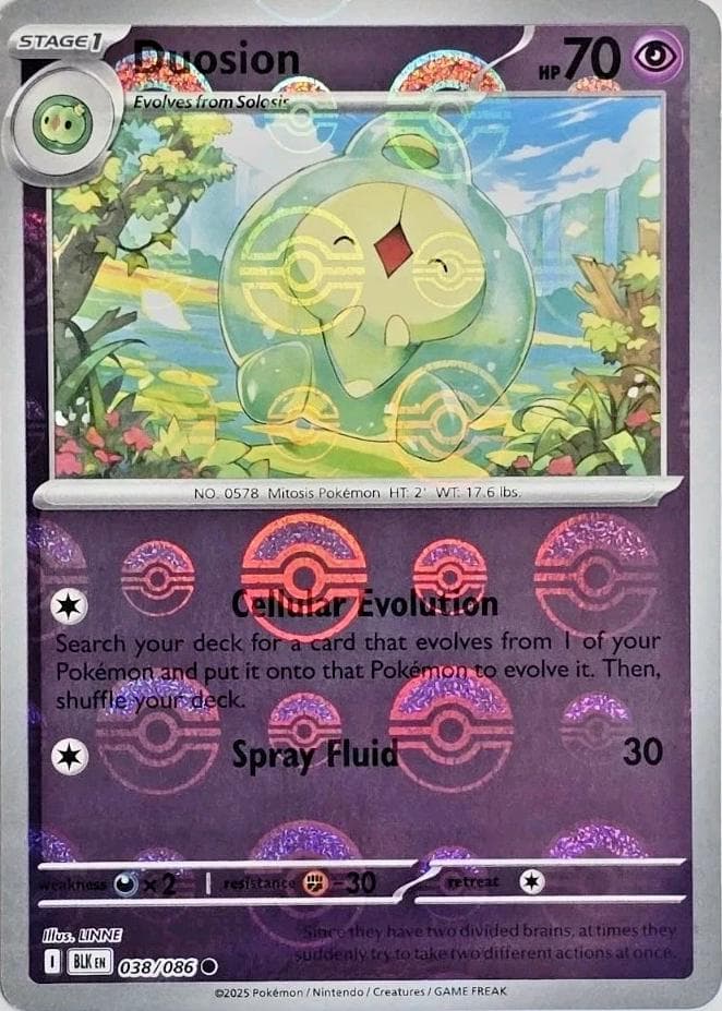 Duosion [Poke Ball] #38 — Pokemon Black Bolt