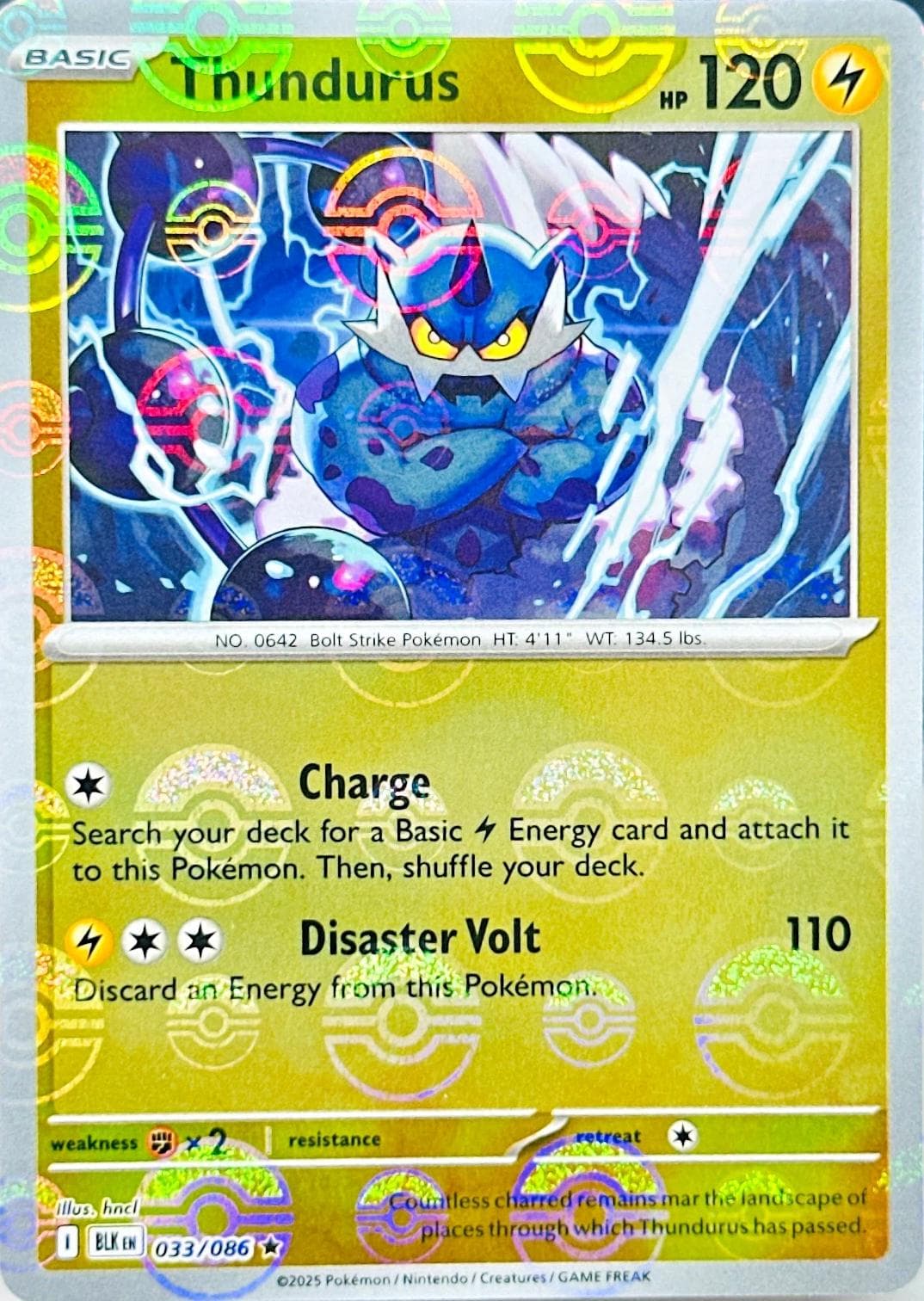 Thundurus [Poke Ball] #33 — Pokemon Black Bolt