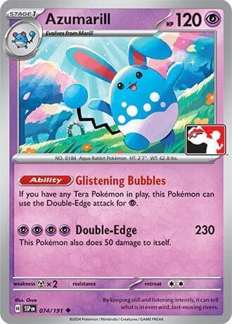 Azumarill [Prize Pack] #74 — Pokemon Surging Sparks