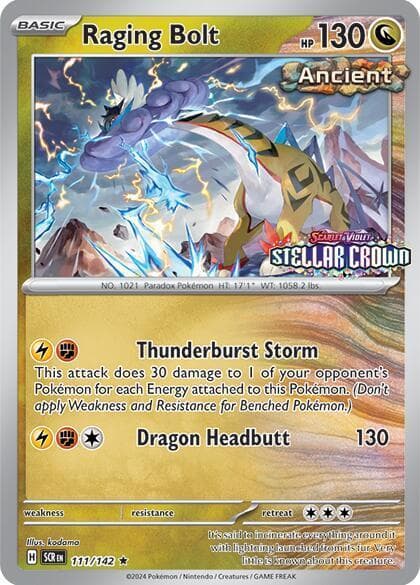 Raging Bolt [Stamped] #111 — Pokemon Stellar Crown