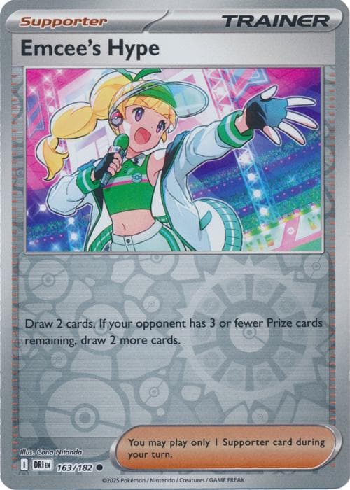 Emcee's Hype [Reverse Holo] #163 — Pokemon Destined Rivals