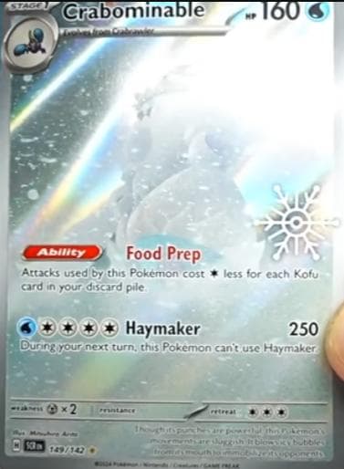 Crabominable [Holiday Calendar] #149 — Pokemon Stellar Crown