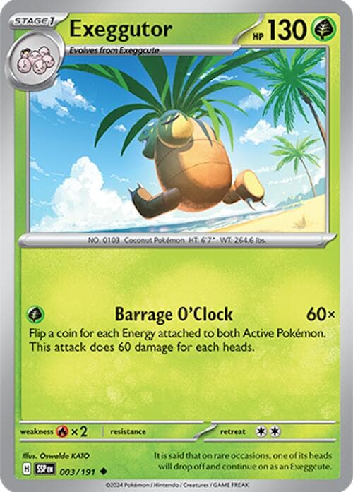 Exeggutor #3 — Pokemon Surging Sparks
