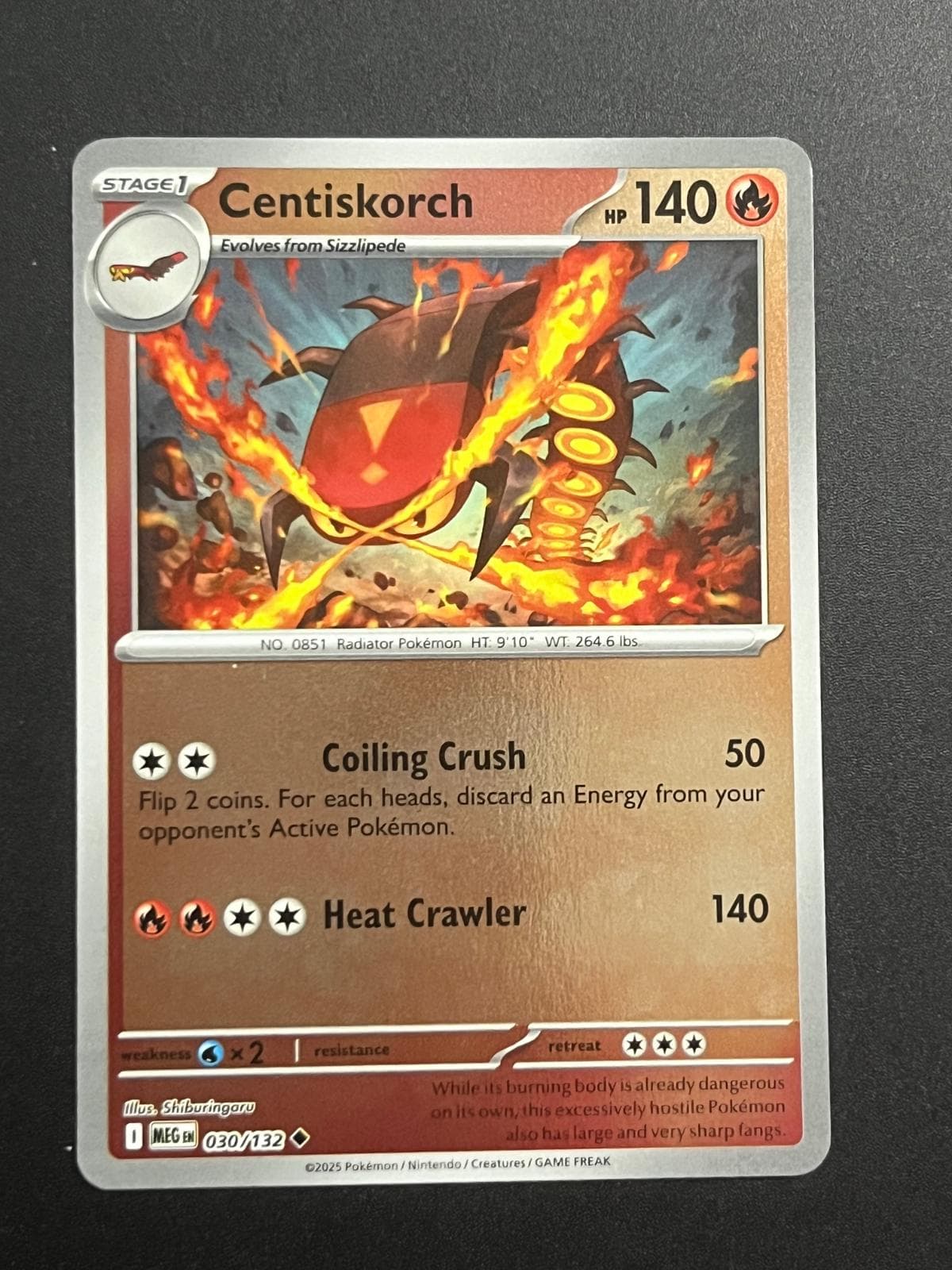 Centiskorch [Reverse Holo] #30 — Pokemon Mega Evolution