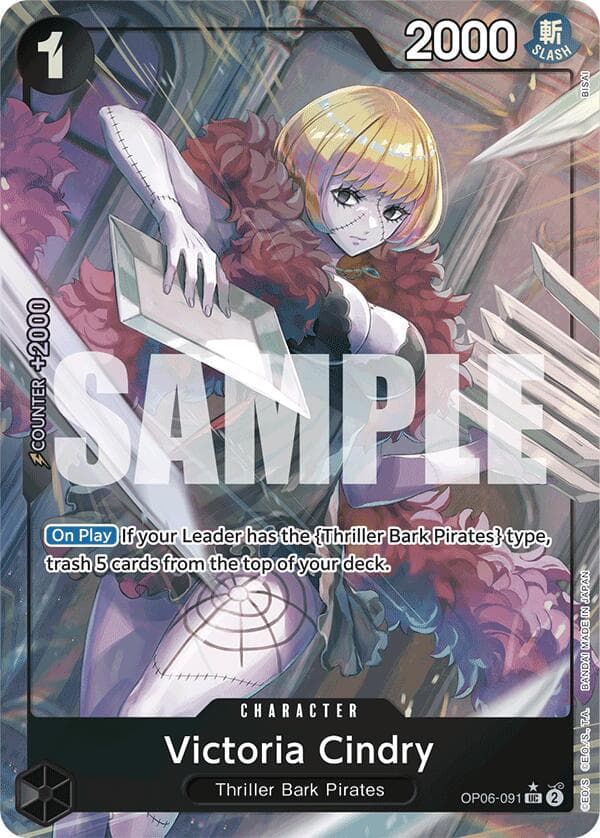 Victoria Cindry [Full Art PRB01] OP06-091 — One Piece Wings of the Captain