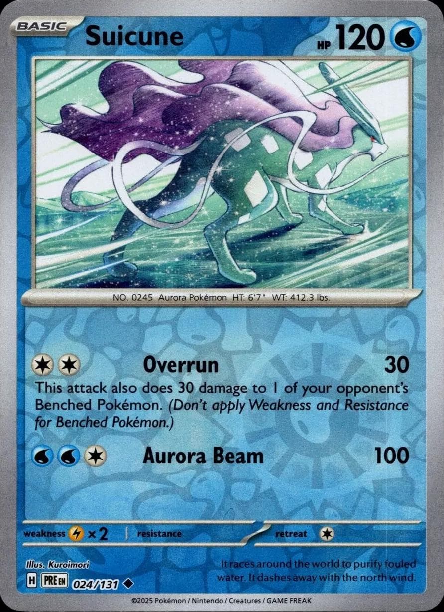 Suicune [Reverse] #24 — Pokemon Prismatic Evolutions