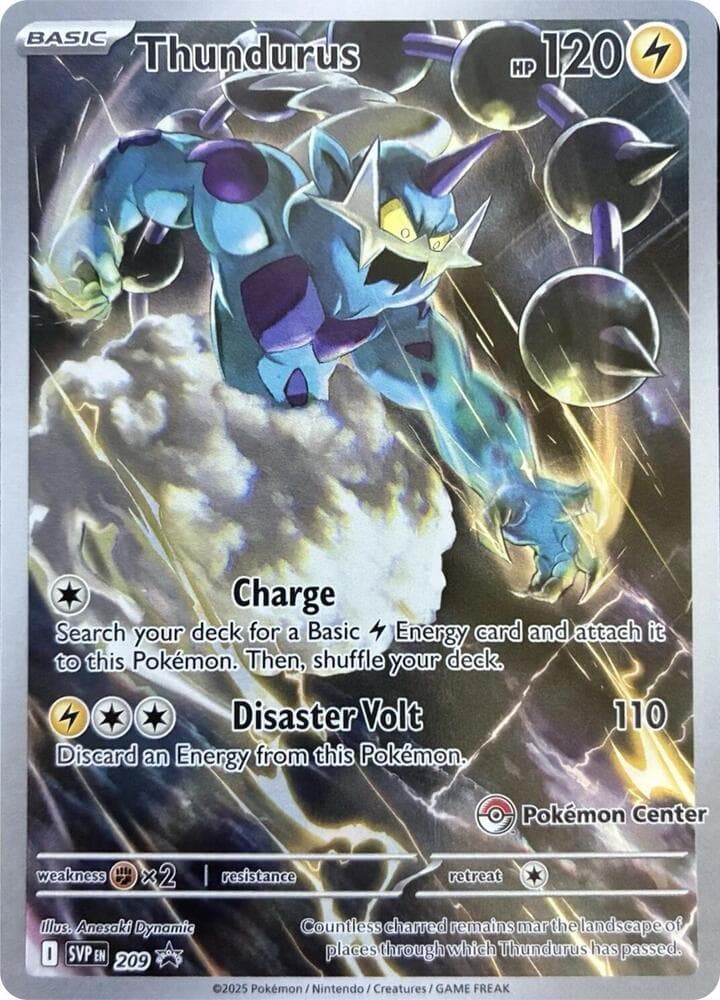 Thundurus [Pokemon Center] #209 — Pokemon Promo