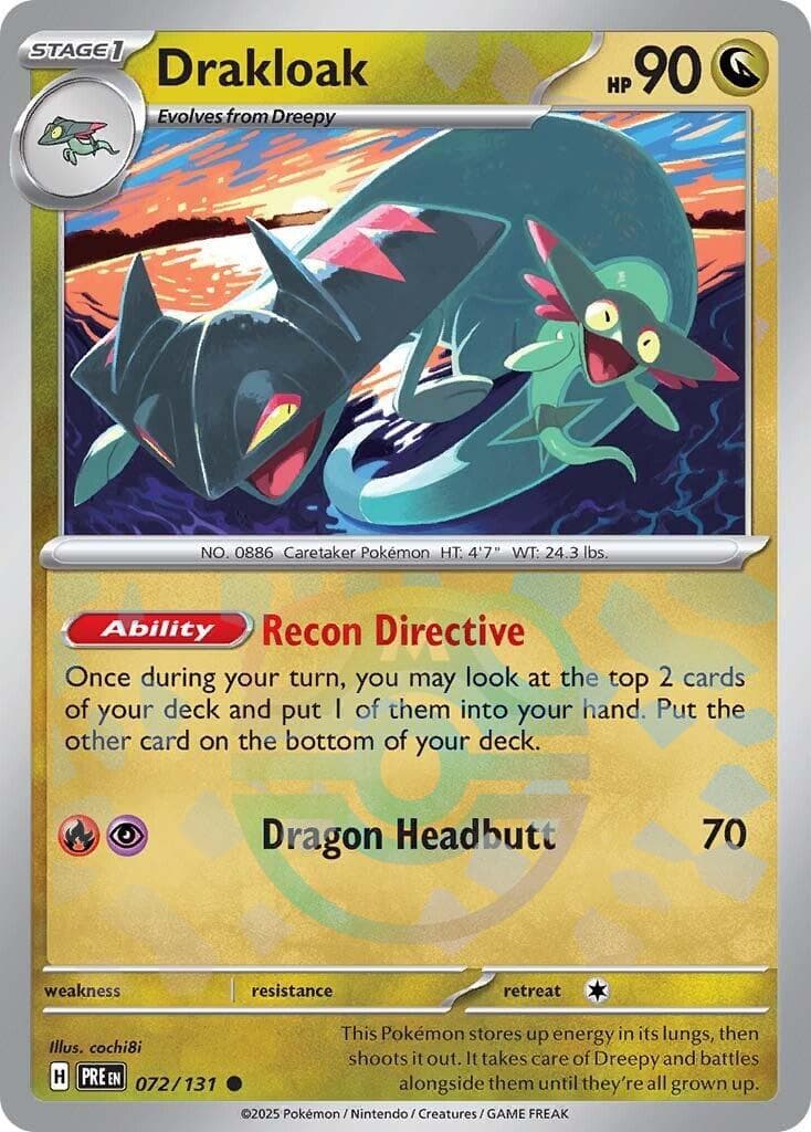 Drakloak [Master Ball] #72 — Pokemon Prismatic Evolutions