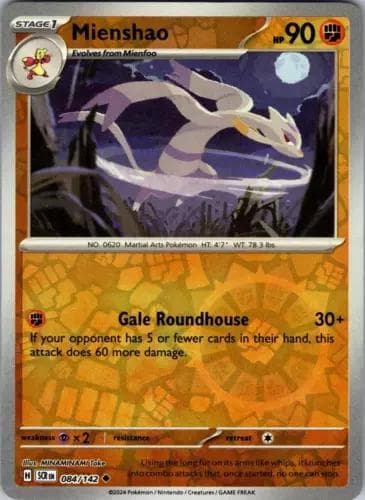 Mienshao [Reverse Holo] #84 — Pokemon Stellar Crown