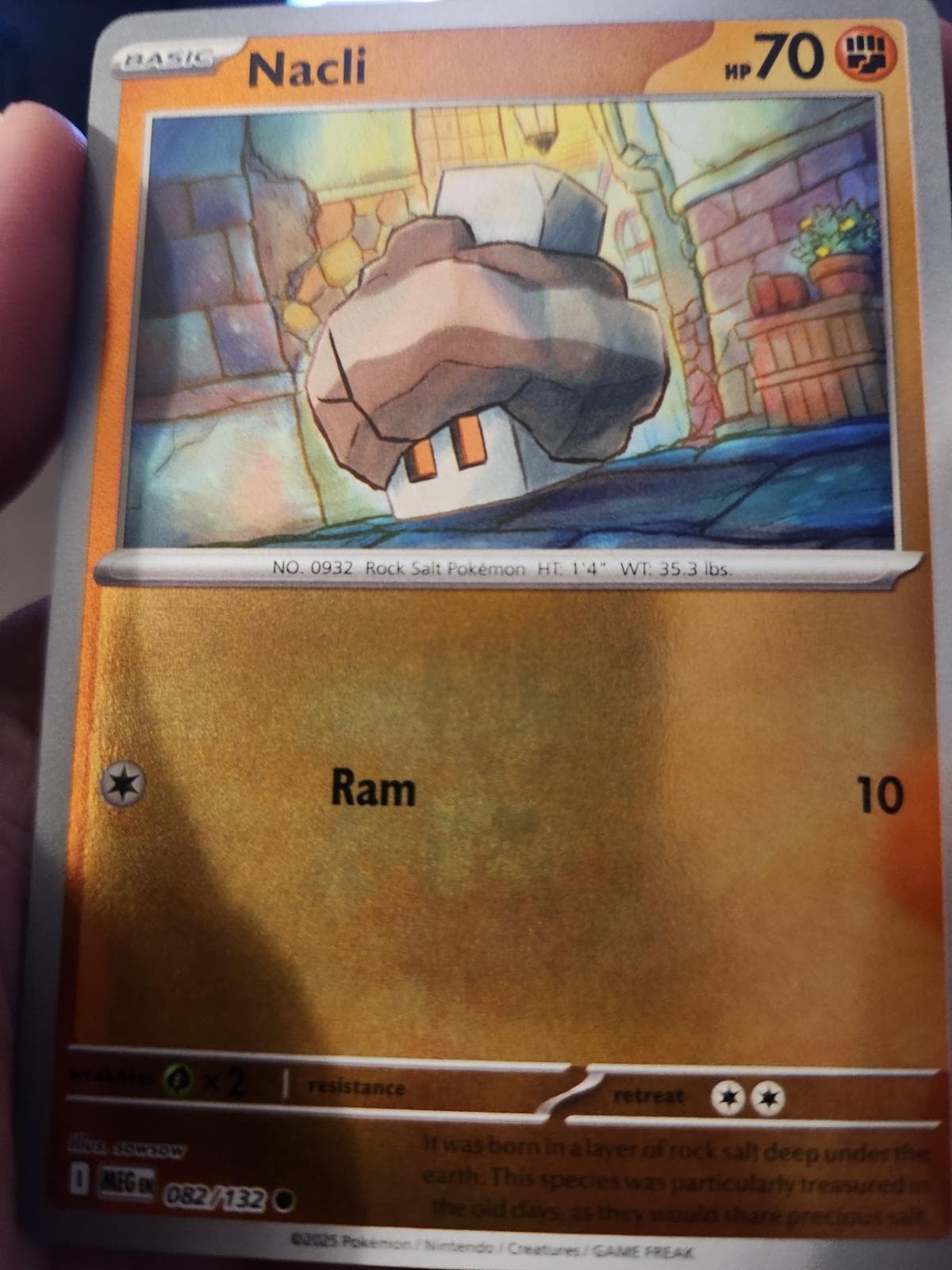 Nacli [Reverse Holo] #82 — Pokemon Mega Evolution