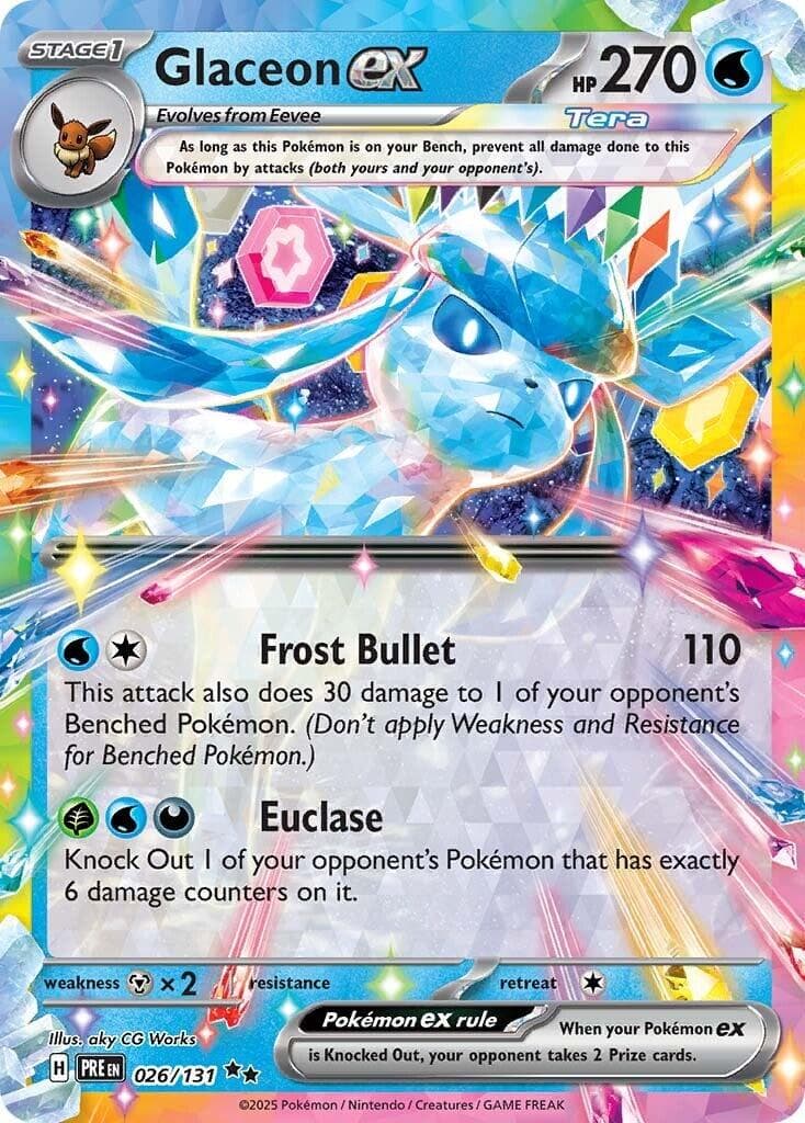 Glaceon ex #26 — Pokemon Prismatic Evolutions