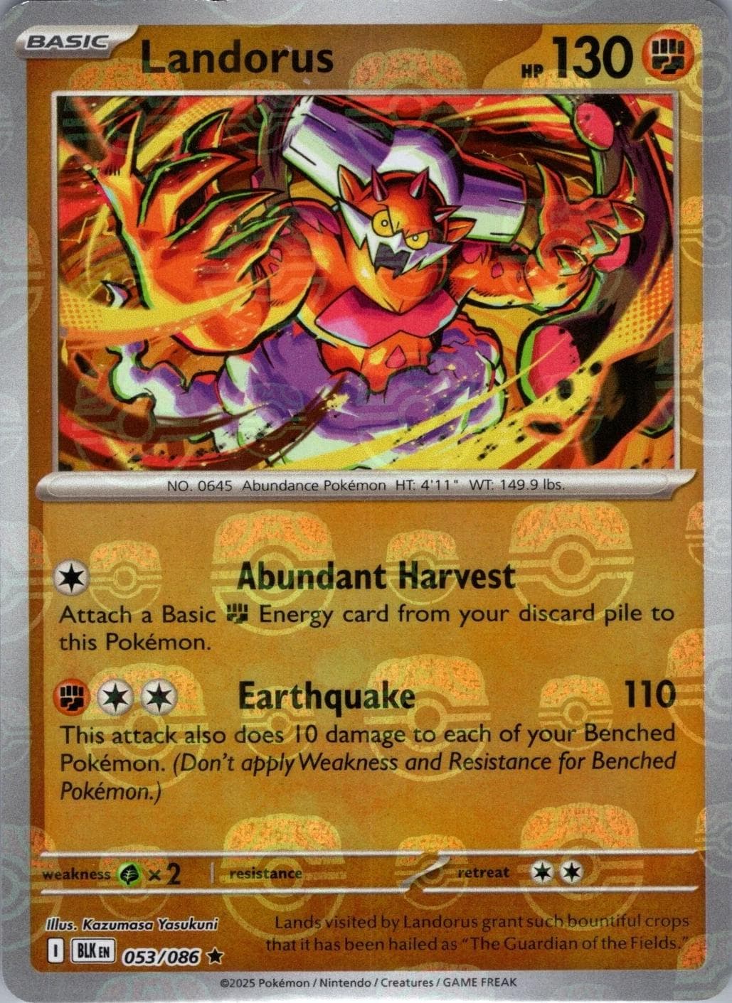 Landorus [Master Ball] #53 — Pokemon Black Bolt
