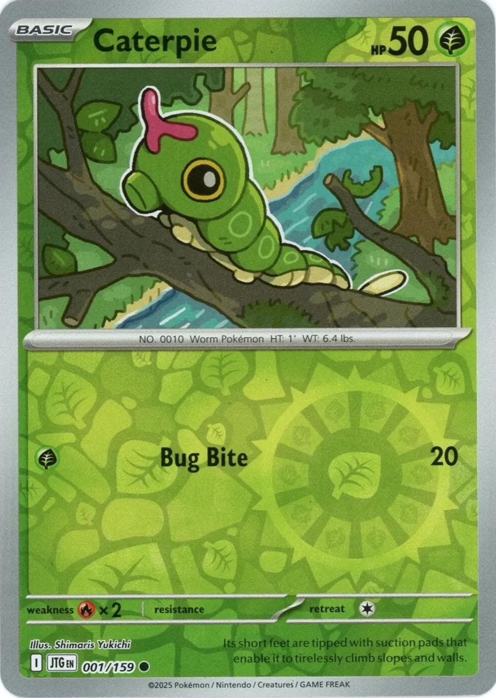 Caterpie [Reverse Holo] #1 — Pokemon Journey Together