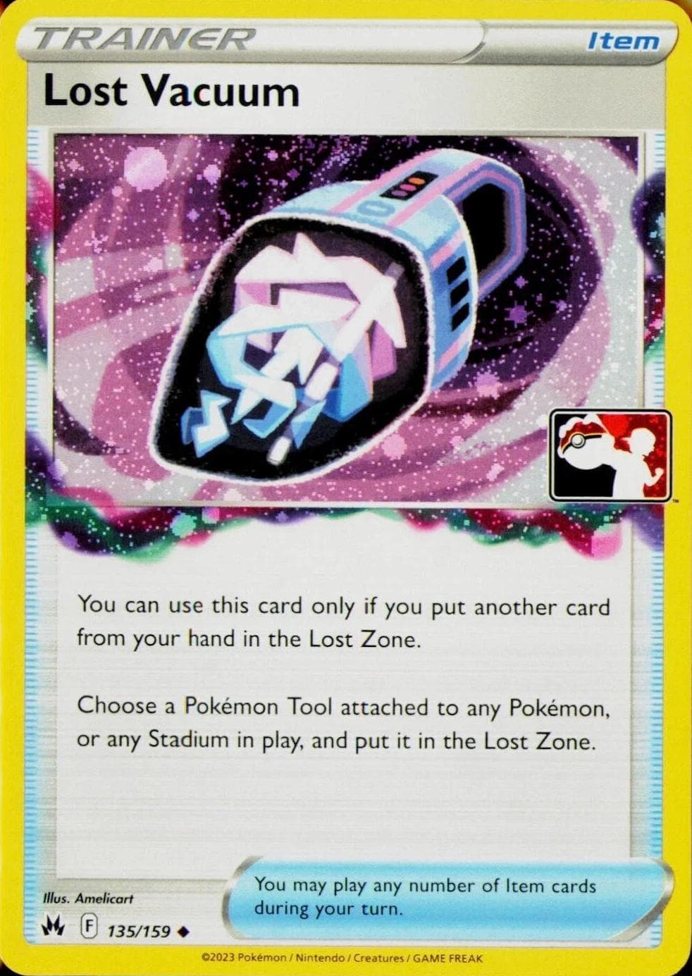 Lost Vacuum [Prize Pack Cosmos Holo] #135 — Pokemon Crown Zenith